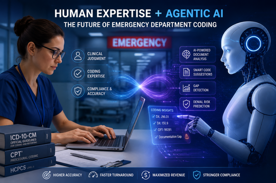 Human Expertise + Agentic AI: The Future of Emergency Department Coding